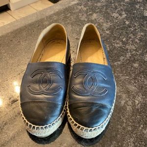 Authentic Chanel espadrilles gently used
